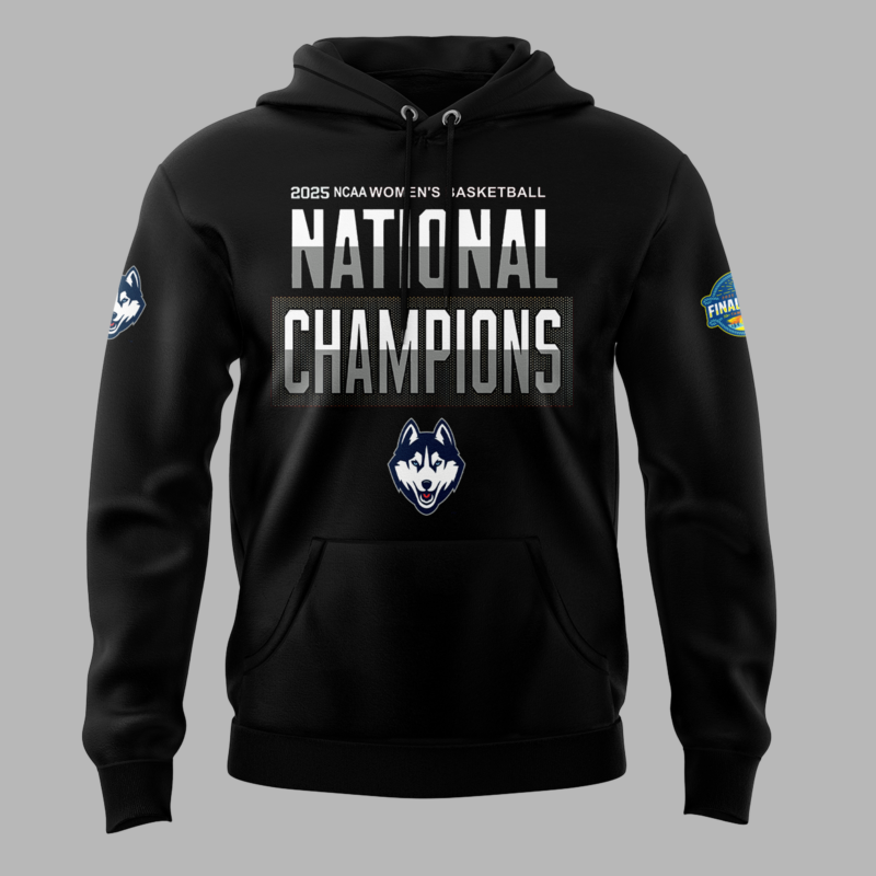 UConn Women’s Basketball  2025 NCAA Women's Basketball National Champions  Hoodie - Image 2