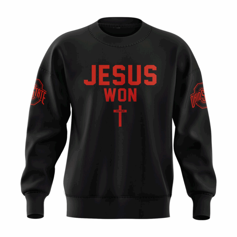 Limited Edition JESUS WON  SWEATSHIRT  2025 - Image 2