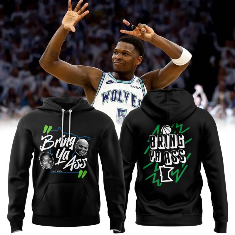 Bring ya ass T-Wolves Black Hoodie