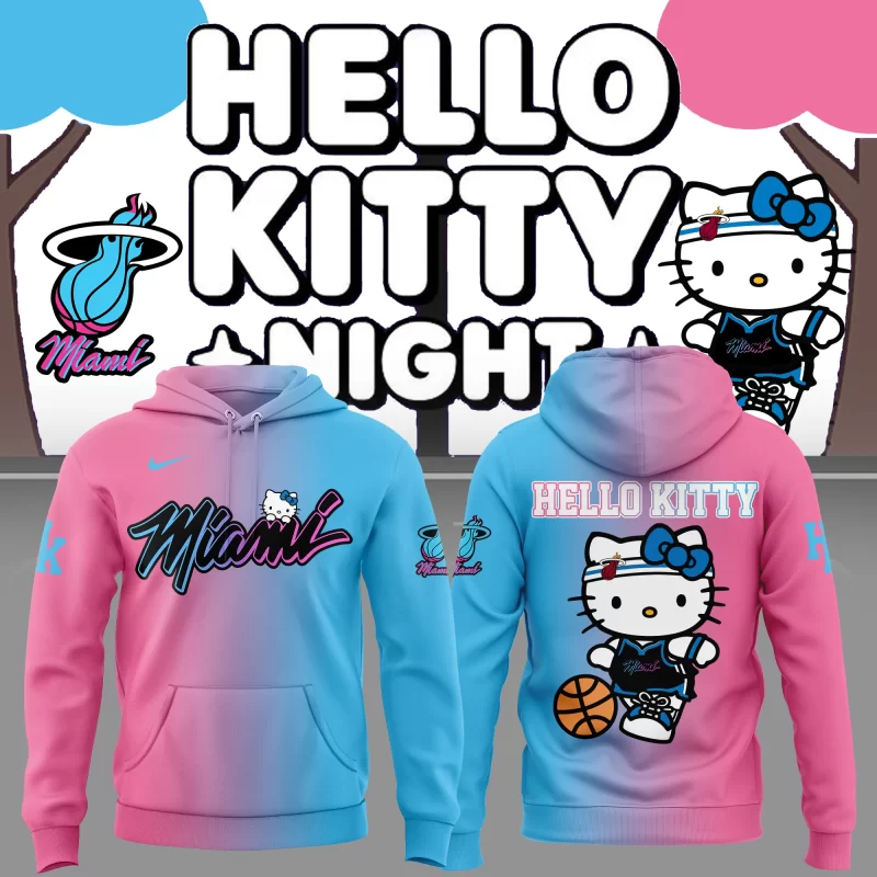 Special New Miami HEAT x Hello Kitty Hoodie 2025
