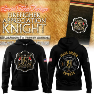 Special New VGK Celebrating The Firefighters Hoodie 2025