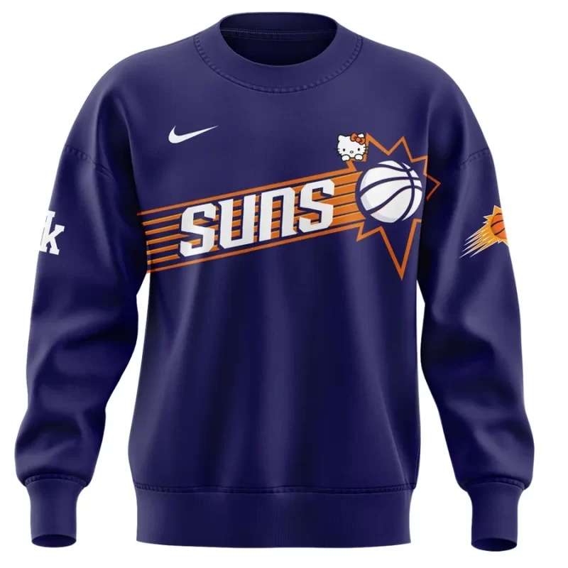 Special New Phoenix Suns x Hello Kitty Sweatshirt 2025 - Image 2