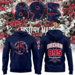 Limited Edition New Alexander Ovechkin Washington Capitals NHL All-Time Leading Goal Scorer Cross Sticks Hoodie