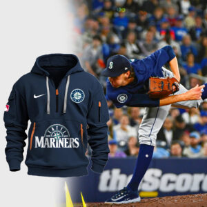 Special Seattle Mariners Baseball Team Half Zip Hoodie 2024