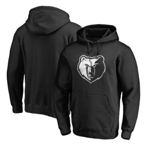 Memphis Grizzlies Marble Logo Pullover Hoodie - Black