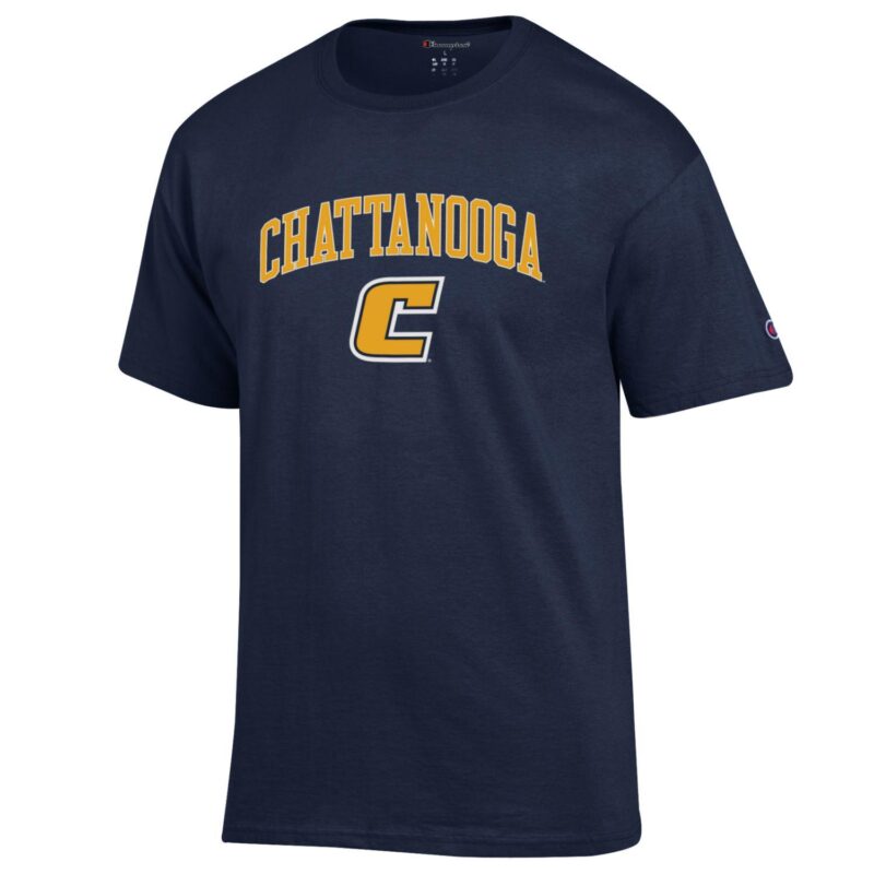 Mens CHAMPION navy Tennessee Chatanooga Mocs SS Replen Tee.