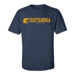 Mens MV Sport The Game navy Tennessee Chatanooga Mocs SP Rolled Tee.