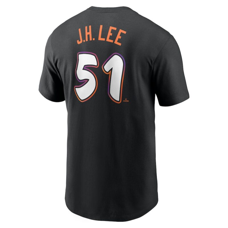 Men's San Francisco Giants Jung Hoo Lee Nike Anthracite 2025 City Connect Fuse Name & Number T-Shirt. - Image 3