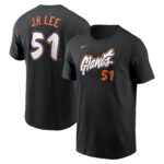 Men's San Francisco Giants Jung Hoo Lee Nike Anthracite 2025 City Connect Fuse Name & Number T-Shirt.