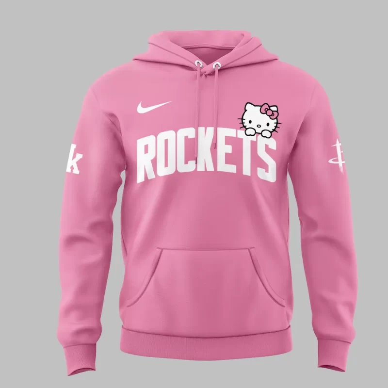 Special New Houston Rockets x Hello Kitty Hoodie 2025 - Image 2