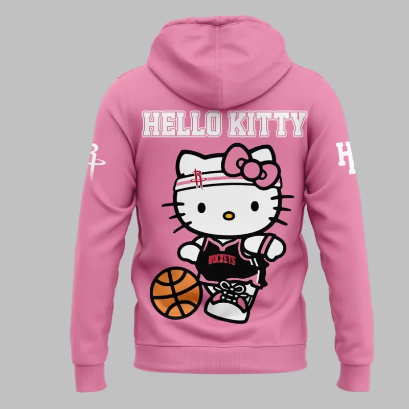 Special New Houston Rockets x Hello Kitty Hoodie 2025 - Image 3