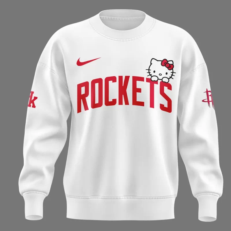 Special New Houston Rockets x Hello Kitty Sweatshirt 2025 - Image 2