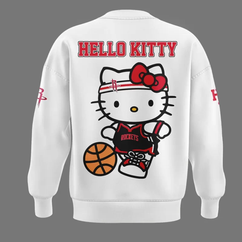 Special New Houston Rockets x Hello Kitty Sweatshirt 2025 - Image 3