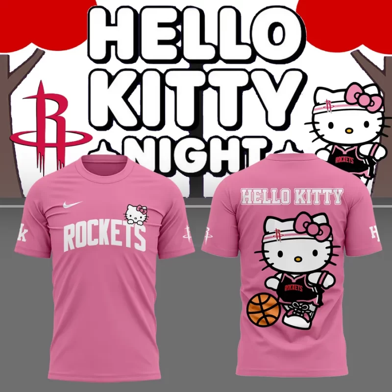 Special New Houston Rockets x Hello Kitty  Tee 2025