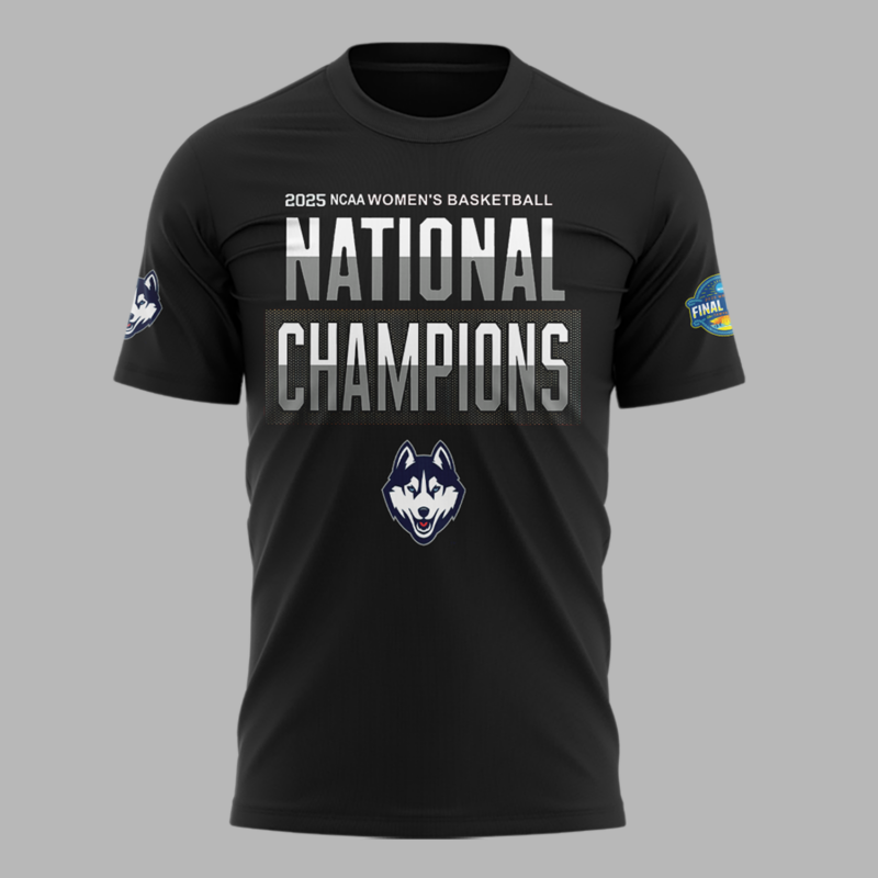 UConn Women’s Basketball  2025 NCAA Women's Basketball National Champions  tshirt - Image 2