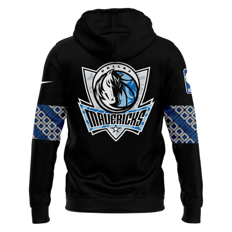 Dallas Mavericks NBA 2024 Native American Heritage Month Premium Limited Hoodie - Image 3