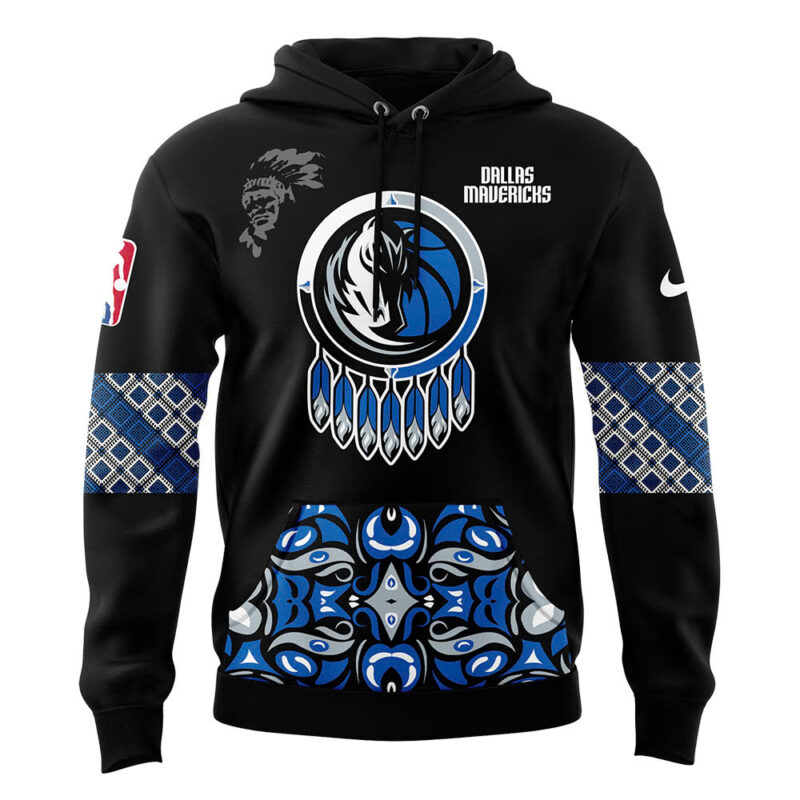 Dallas Mavericks NBA 2024 Native American Heritage Month Premium Limited Hoodie - Image 2