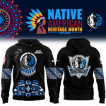 Dallas Mavericks NBA 2024 Native American Heritage Month Premium Limited Hoodie
