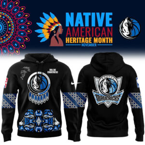 Dallas Mavericks NBA 2024 Native American Heritage Month Premium Limited Hoodie