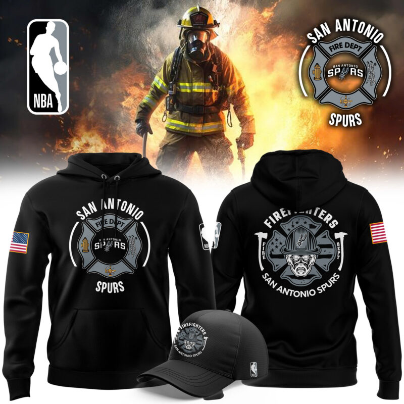 San Antonio Spurs x 2024 Firefighter Appreciation Night Hoodie