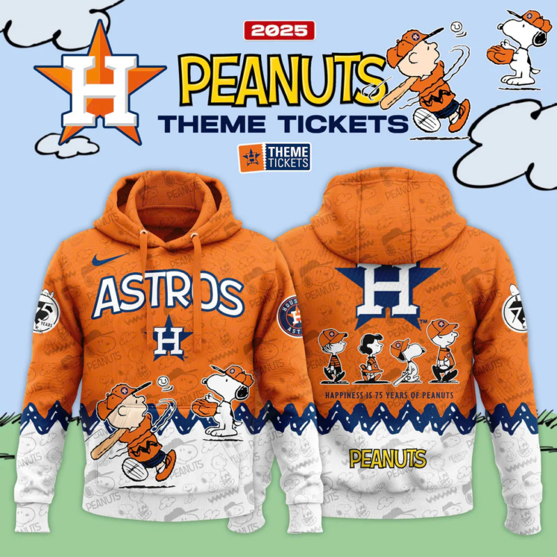 Houston Astros 75th Anniversary of Peanuts Hoodie 5