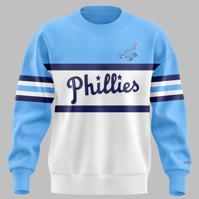 Limited Edition Phillies Blue Jay Logo From 1944-1946 Sweat - Image 2
