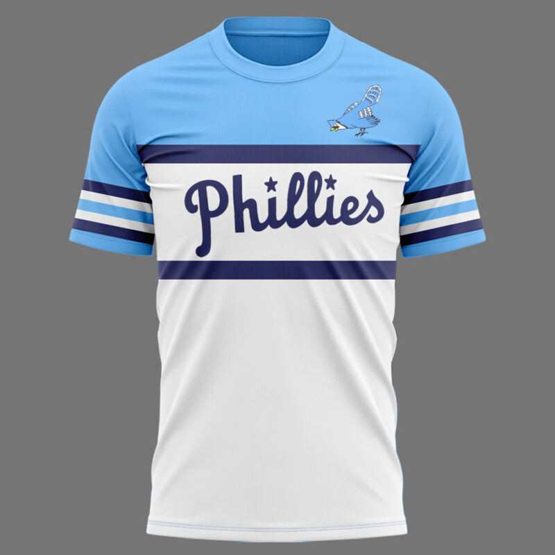 Limited Edition Phillies Blue Jay Logo From 1944-1946 Tshirt - Image 2