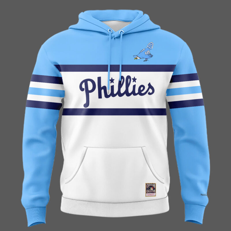 Limited Edition Phillies Blue Jay Logo From 1944-1946 Hoodie - Image 2