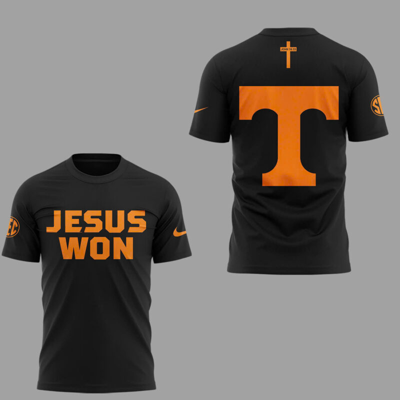 Special Edition Tennessee Baseball JESUS WON TShirt - Image 2